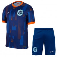 Camisa de time de futebol Holanda Replicas 2º Equipamento Infantil Europeu 2024 Manga Curta (+ Calças curtas)